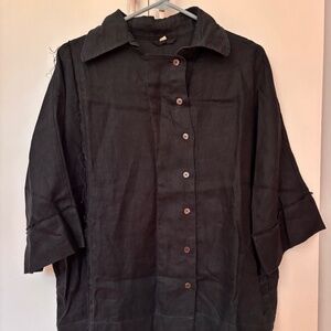 Asymmetrical handmade shirt from Vietnam